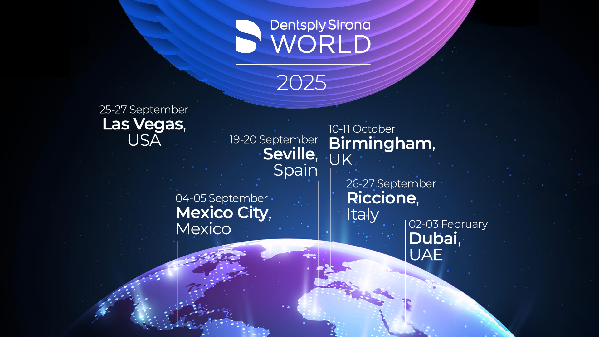 Dentsply Sirona Announces 2025 Schedule for DS World Events | Compendium